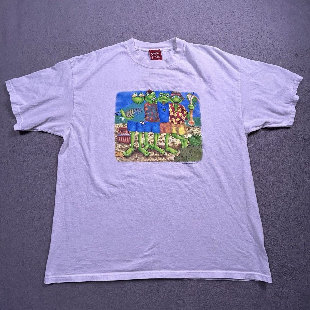 Vintage Y2K Señor Frog's T-Shirt Men's XXL Nassau Bahamas Beach Graphic Tee